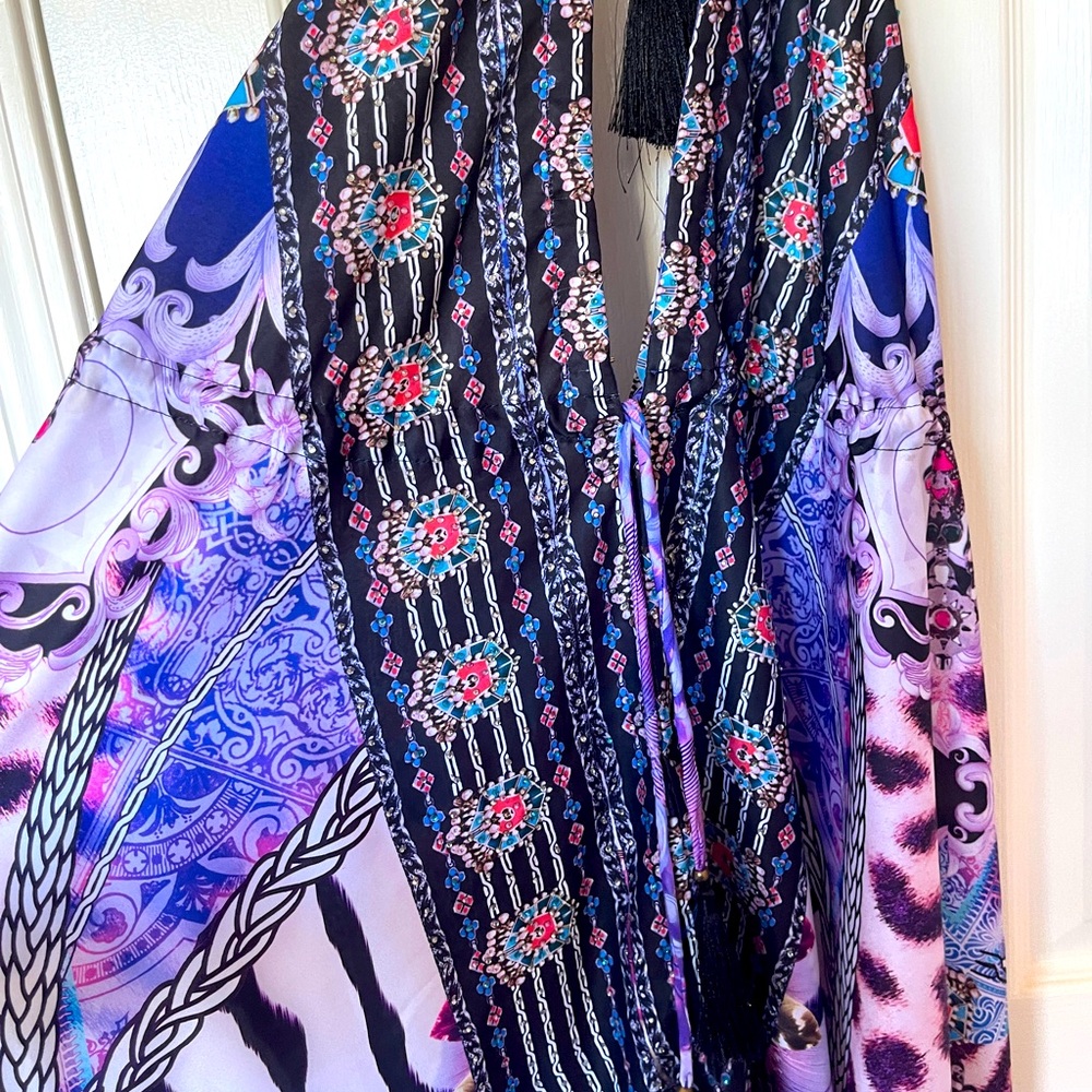 Gorgeous flowy purple shades dress one size